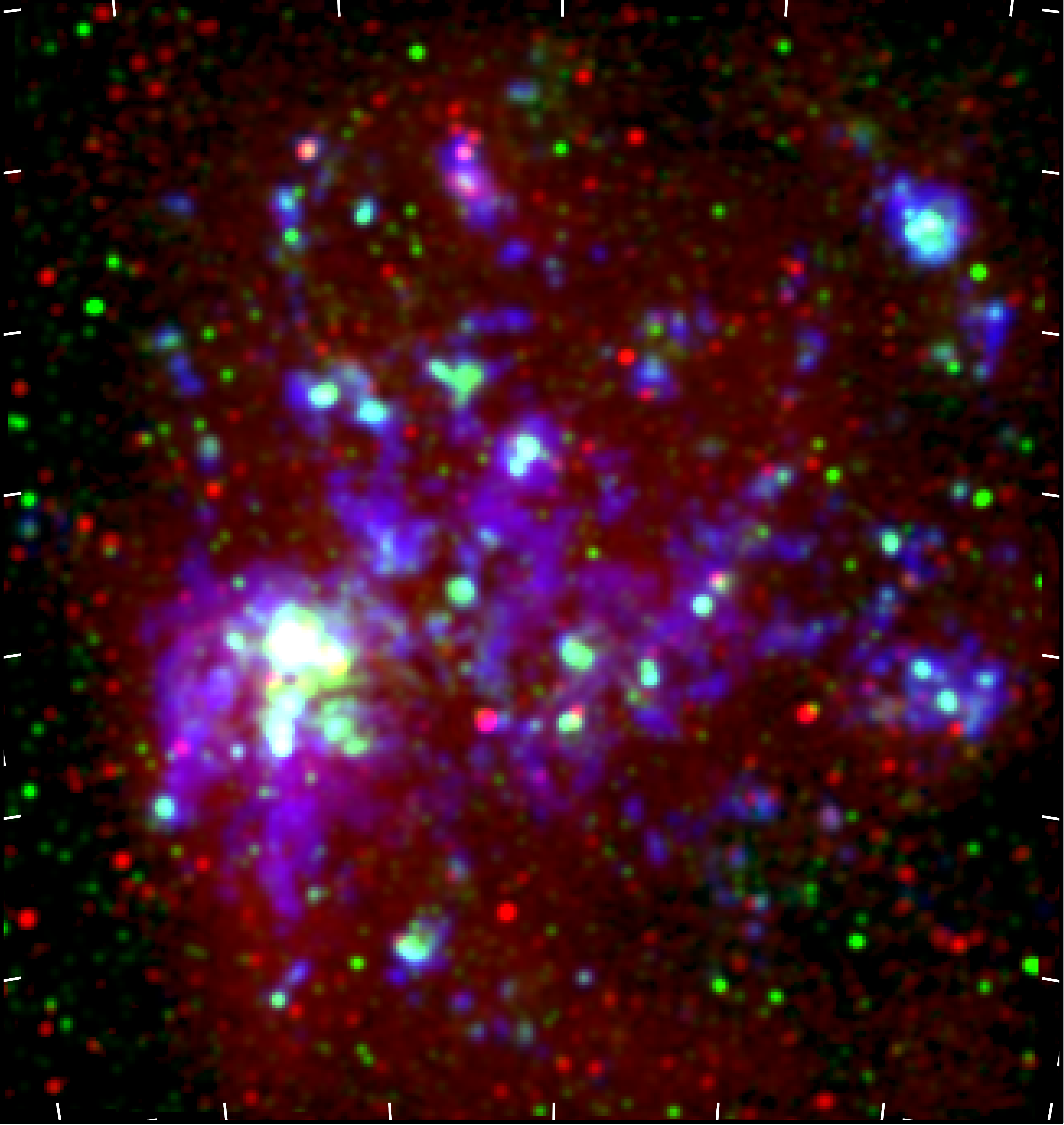 Image: The Large Magellanic Cloud. Credit: Red: Radio continuum (B.-Q. For, 2018), Green Ha (Smith & MCELS Team, 1999), Blue Dust mass surface density (Chastenet et al. 2017,2019).